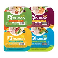 굽네듀먼 강아지 저칼로리 자연화식 국산 닭가슴살set 50g 4종 습식사료 간식, 4set, 오리지널+튼튼관절+피모+튼튼체력