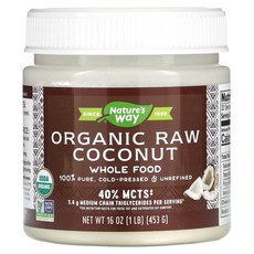 네이쳐스웨이 Raw 코코넛 Whole Food 16 oz(454 g), 1개, 454g