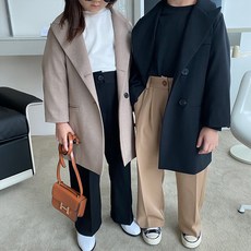 아워 바자르 자켓 주니어 베이직 정장 수트 롱 재킷
