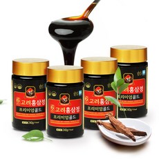 고려6년근 홍삼정 프리미엄 골드 홍삼진액 농축액 4병 / 8병, 240g 8병(2set), 240g, 8개
