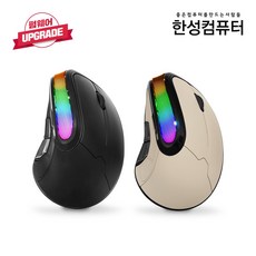 한성컴퓨터 OfficeMaster 듀얼무선 버티컬 마우스 VM200, 베이지