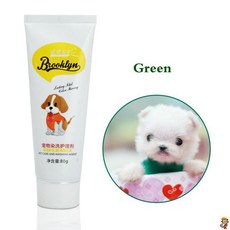 강아지애완견 고양이 동물용 밝은 염료 색소제 용품 안전한 개 액세서리 80g, [12] 강아지염색 green, 1개