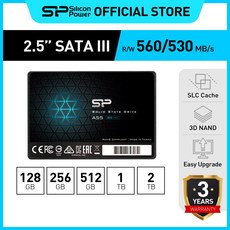 실리콘파워 Silicon Power Ace A55 3D NAND 2.5 SSD SATA 3, 256GB