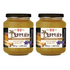 꽃샘 꿀도라지차 580g 2개세트, 1개입, 2개
