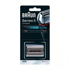 Braun Series 5 52S 전기 면도기 헤드 교체 (실버)