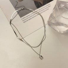실버레이어드목걸이