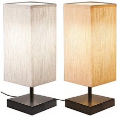 [2 pezzi] Lampada Comodino Touch Bomcosy Abat Jour da Comodino Dimmerabile Alimentato via USB Base Nera con Paralum, 단일옵션