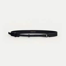 킨더살몬 SS24 Black Leather Belt Black