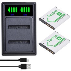 NP-BN1 배터리 + LED 소니 호환 사이버 샷 DSC-QX10 카메라