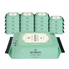 마미요네이처그린물티슈리필형100매x20팩