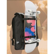 Decathlon 스케이드보드백팩 배낭 롱보드 숏보드 대용량 백팩, 블랙