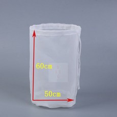 100200 메쉬 브루 스트레이너 가방 식품 학년 너트 밀크 와인 맥주 시브 버킷 간장 주스 야채 채우는 커피 수족관 필터, 100 메시, R50x60
