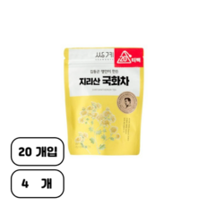  쌍계명차 김동곤 명인이 만든 지리산 국화차, 0.5g, 20개, 4개 