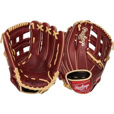 Rawlings 샌드롯 시리즈 레더 프로 H 웹 야구 글러브 버건디 12 3/4인치 레귤러