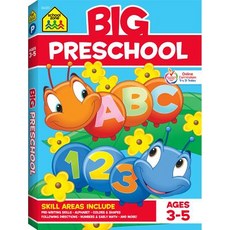 (영문도서) Big Preschool Workbook Paperback, School Zone