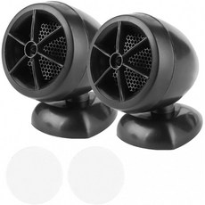 오디오용 미니 경음기 음악 돔 스피커 1200W 12V(오디오 앰프용)용 차량용 트위터(검은색), 단일옵션