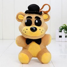 14 cm/25 cm 프레디의 fnaf 플러시 완구에서 5 박 fazbear fredbear 골든 프레디 인형 봉제 인형 keychian 펜던트, (10)golden freddy 14cm