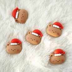 데코덴파츠 크리스마스산타곰 탑로더꾸미기 재료 탑꾸파츠 - 탑꾸diy