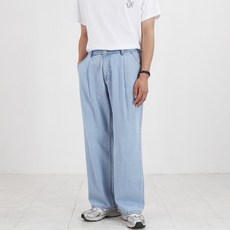 핀턱와이드청바지