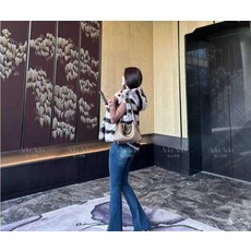 커스터마이징 렉스 토끼털 조끼 쇼트 후드 배색 콤플렉스 루즈 베스트