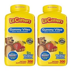 릴크리터스 [4개 SET] 구미 바이트 300정 (구미) Lil Critters Gummy Vites 300gummy 300정 300정 4개, 2개