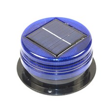 차량용 태양광 발전 경고등 자동차 지붕 자기 흡입 LED 스트로브, Blue, 1개
