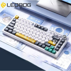 [성의샵] LEOBOG HI75 유선 알루미늄 기계식 게이밍 키보드 81키75%배열 객제화축체 RGB램프 GASKET구조 다기능회전키 최신버전