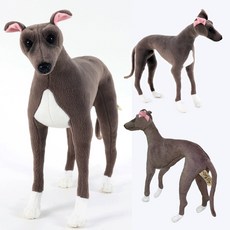 My Dog Italian Greyhound Gray 이탈리안 그레이하운드 강아지 펫인형 실사동물인형