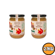 퀸즈트리 피넛버터 스무스, 500g, 2개