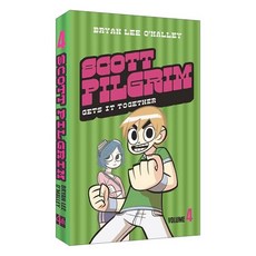 Scott Pilgrim Comics 1-6 영국 버전 Bryan Lee O'Malley, Crooked Scott 만화책 4권 영국판
