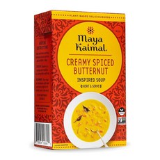 Maya Kaimal Foods Inspired Soup(17.6Oz 4개 팩) – 크리미하고 매콤한 버터넛 스쿼시 수프 – 데워 식사하기 – 비건 글루텐 프리 및 비GMO 패