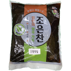 (국내제조) 조은찬 간장깻잎 4kg 깻잎무침 업소용 반찬 대용량 밑반찬, 3개
