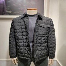 [엔터식스]올젠 올젠 23F/W 겨울 남성 셔츠형 퀼팅점퍼ZOD4JP1303BK