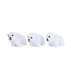 ZippyPaws ZP893 Miniz 3 Pack Polar Bears Squeak Toy - zippypaws