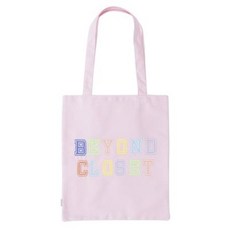 [매니퀸] 비욘드클로젯 NEW BC PREPPY LOGO ECO BAG PINK