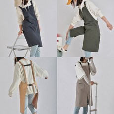 서진이네 H형 방수앞치마 바리스타 여름 어린이집 미용 조인성 앞치마