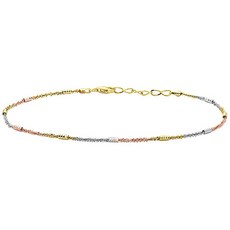 Pori Jewelers 여성 포리 보석상 스털링 실버 튜브 구두 - 이탈리아 트라이 - 톤 트위스트 ROC에서 만든