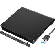 블루레이플레이어 블루레이ODD DVD플레이어 CD플레이어 4K 영상플레이어 외장 디스크 드라이브 케이스 USB 3.0 SATA 맥북 윈도우 PC 노트북 블루레이 CD 12.7mm, 2.9.5MM