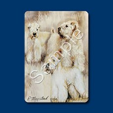 Ruth Maystead 소프트 코팅 카드 Wheaten Terrier Dog Designed (SCW-PC)