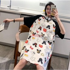 리앤킴 임부복 반팔 빅사이즈 잠옷 원피스 WA2474