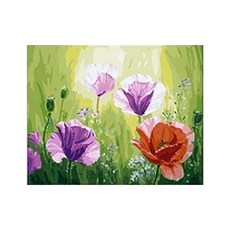 DIY 그리기 페인팅 꽃과 오후 40X50 아이러브페인팅 수채화그림 캔버스페인팅 유화페인팅 diy 색칠 명화그리기세트 색칠하기 풍경그리기 취미