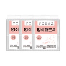 반려견 멍쉬패드 강아지 배변패드 실속형 40*50 대용량, 3팩, 120개입 - 멍쉬패드