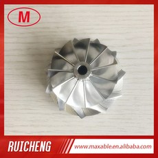 59.94mm 0 VF37 컴프레서 46.50 밀링 VF34 RHF5HB + 11 2618 알루미늄 VF36 VF35 터보 휠 블레이드 빌렛 VF30