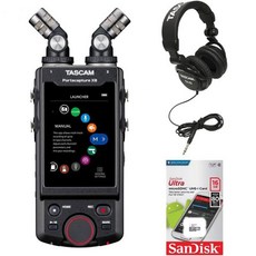 Tascam Portacapture X8 멀티트랙 레코더 번들 TH02 스튜디오 헤드폰 및 16GB SD 카드 포함