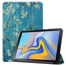 태블릿보호커버 테블릿pc케이스 삼성 GALAXYTABADVANCED2SMT583 테블렛PC 가죽커버 충격흡수 보호케이스, 채색도료 살구꽃 _강화유리 필름