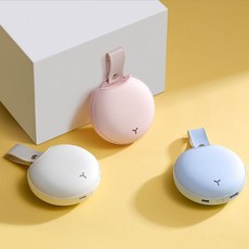 휴대용 충전식 USB 대용량 양면 손난로 보조배터리, WT-W16, 핑크