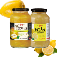 꽃샘 꿀모과차 1kg + 레몬차S 1kg 모과청 레몬청, 1개입, 1개
