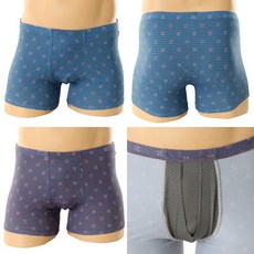 비너스 [와코루] 에어로쿨 메쉬 망이 있어 땀이 덜차 쾌적하 밝고 화사한 컬러의 기하학 프린트 드로즈 [부천점]