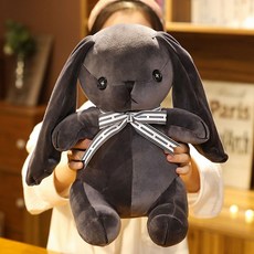 흑토끼 귀여운 검은 토끼 인형 선물 35cm