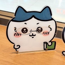 미니어처 랜덤박스 가챠 파우치 먼작귀 인형 만화 안경 랙 3D 애니메이션 피규어 치카와 하치웨어 우사기 선글라스 디스플레이 선반 쇼 스탠드 쥬얼리 거치대, [01] Acrylic, [02] 1